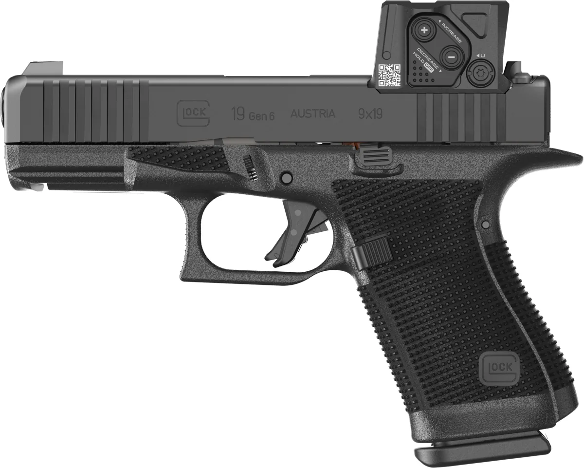 GLOCK 19 Gen6 COA, din profil