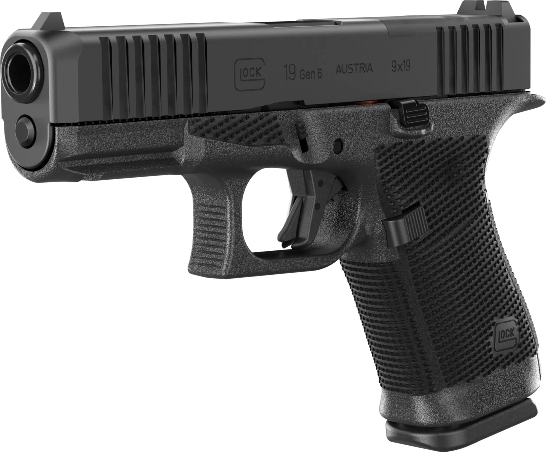 GLOCK 19 Gen6, vedere la 45 de grade