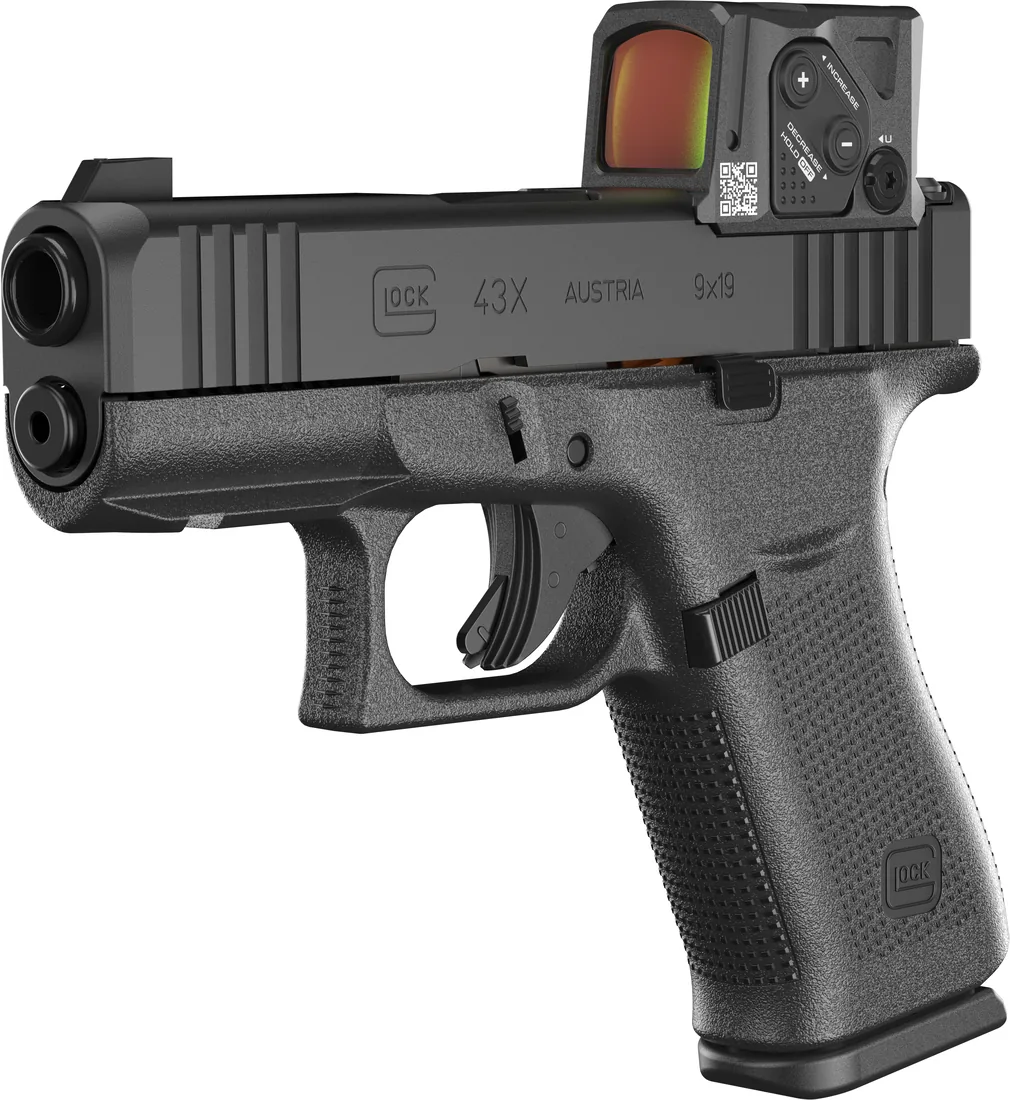 GLOCK 43X A-Cut COA Combo, vedere la 45 de grade