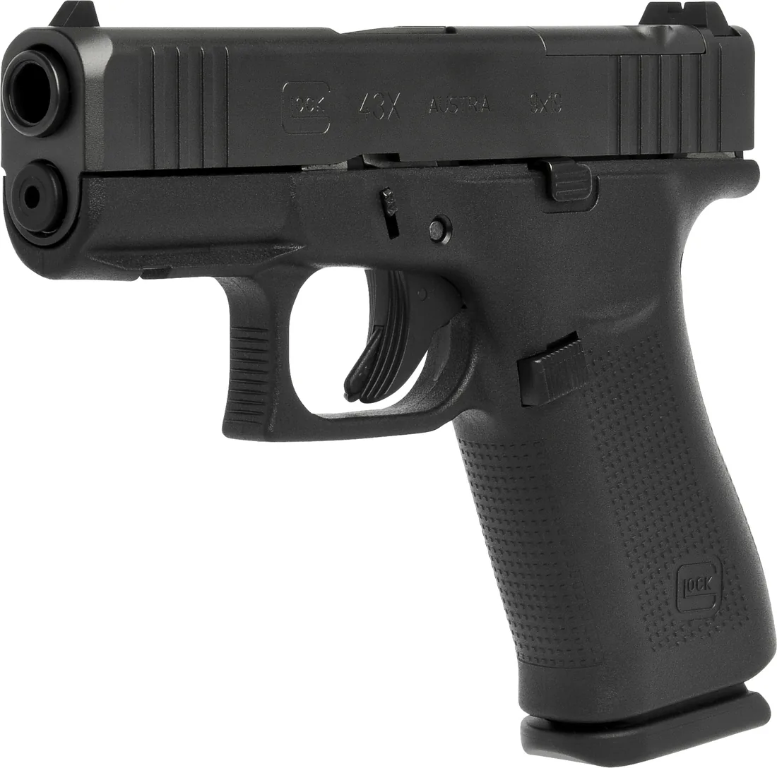 GLOCK 43X MOS, vedere la 45 de grade